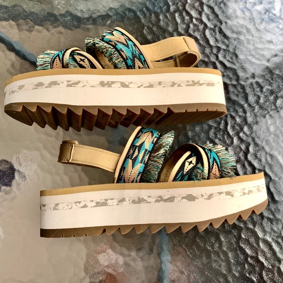 "Teva" southwest platform sandal. 8, EUC - Picture 10 of 14